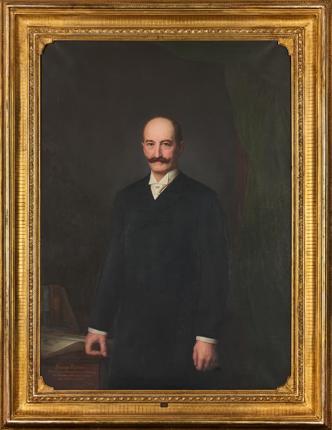 Eduard Lind, Portret Romana Pachnerja ml., o. pl., 1900, iz prostorov nekdanjega Gledališkega in kazinskega društva v Mariboru, Pokrajinski muzej Maribor