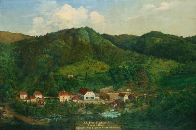 Eduard Lind (?), Steklarna Benediktov dol, o. pl., domnevno med letoma 1852 in 1860, Pokrajinski muzej Maribor