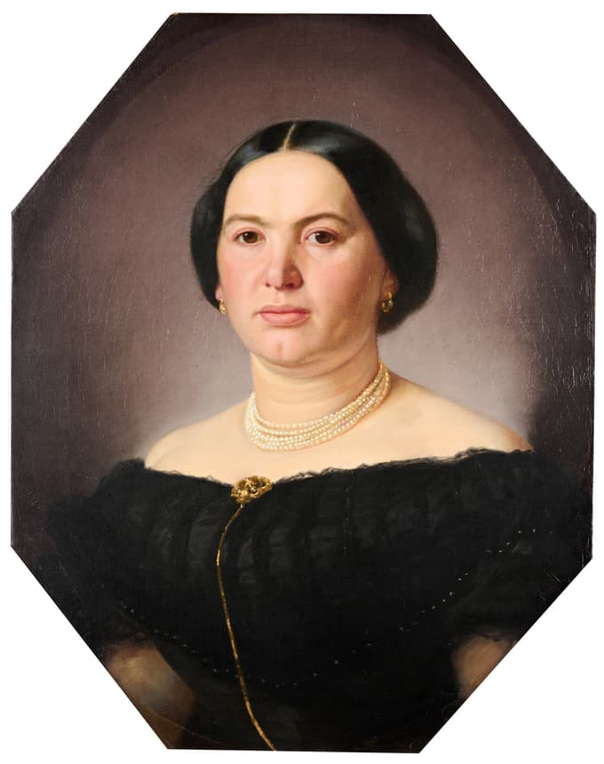 Eduard Lind, Portret Francisce Scherbaum, o. pl., 1867, Pokrajinski muzej Maribor