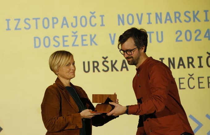 (FOTO) Večer ima med najboljšimi kar tri, televizijki Lidiji Hren nagrada za življenjski prispevek k novinarstvu