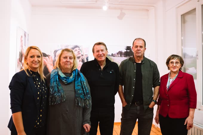 Uredniški odbor za monografijo in voditeljica predstavitve - Janja Širnik, Danica Hudrap, Vojko Močnik, Tomo Jeseničnik in Karla Oder