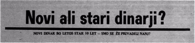Kako smo se še leta 1975 poslavljali od starega dinarja