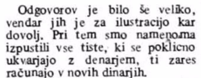 Kako smo se še leta 1975 poslavljali od starega dinarja