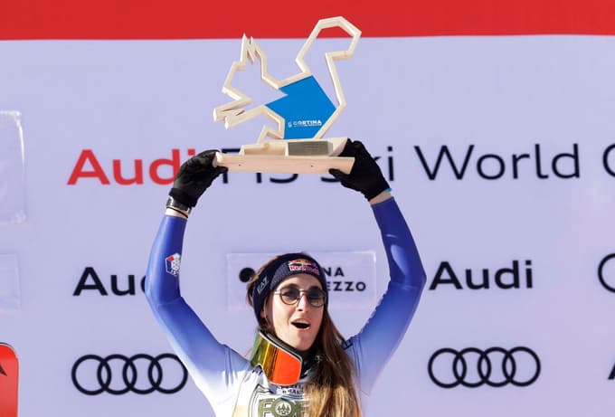 (FOTO) Goggii četrtič smuk v Cortini, Štuhec z devetim mestom izid sezone