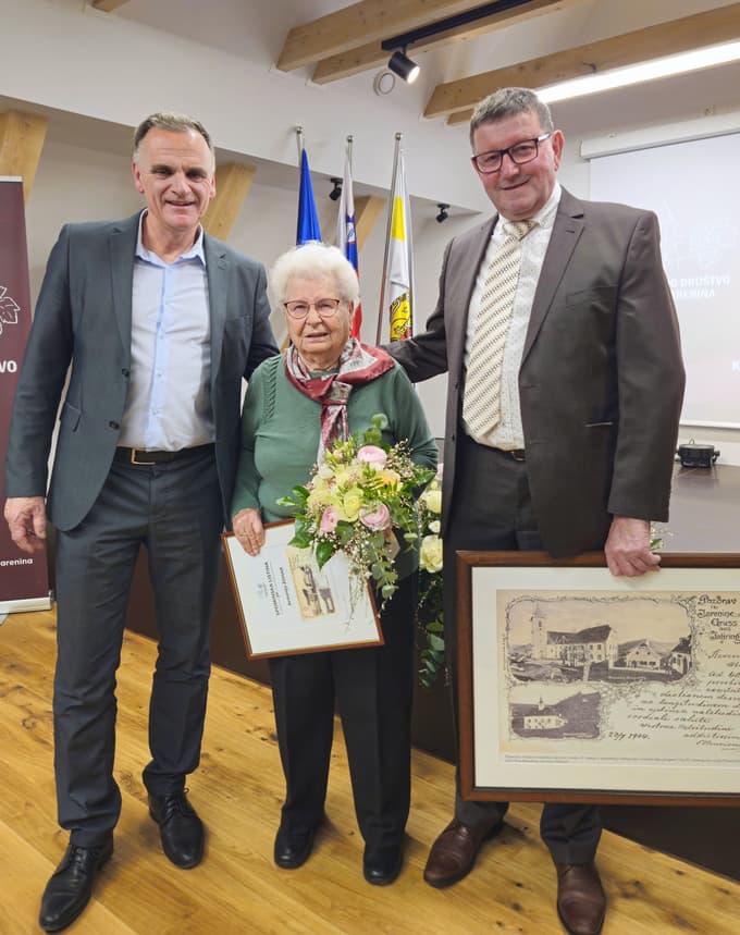 Andrej Klinc, aktualni predsednik TD Jarenina, prva predsednica Antonija Žohar in dolgoletni predsednik Zvonko Repina