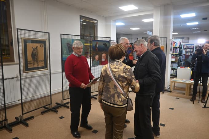 Razstava Jože Tisnikar, Vrnitev, knjižnica Ksaverja Meška Slovenj Gradec