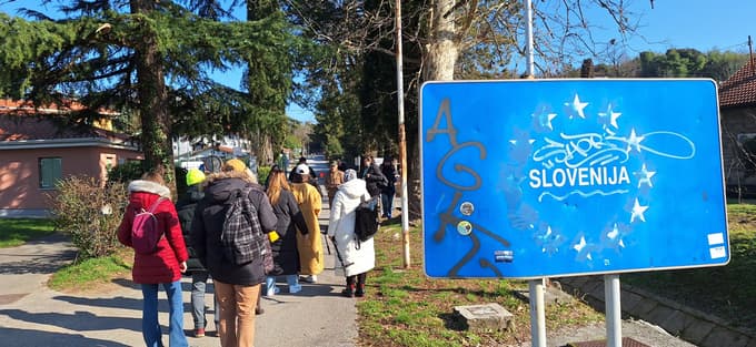 Na prehod nazaj v Slovenijo je bilo na Pristavi treba malo počakati zaradi carinske kontrole.