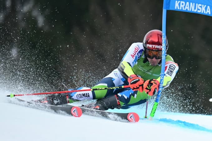 Naš trenutno najboljši (in praktično edini) veleslalomist Žan Kranjec.