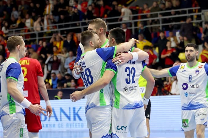 (FOTO) Slovenski rokometaši v Skopju do tretje zmage v kvalifikacijah za EP