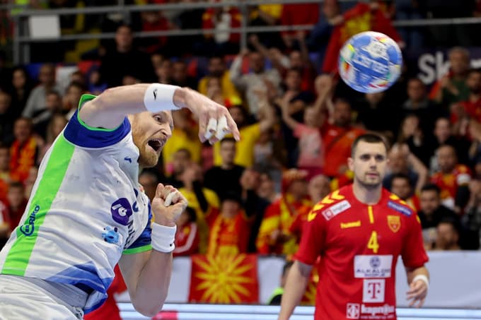 (FOTO) Slovenski rokometaši v Skopju do tretje zmage v kvalifikacijah za EP