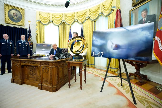 Donald Trump, Pete Hegseth, David Allvin in Dale White