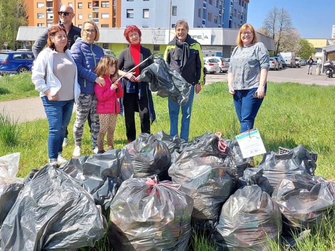 (FOTO) Mariborska akcija Moji odpadki, moja skrb: Koliko smeti so iz okolja očistili prostovoljci?