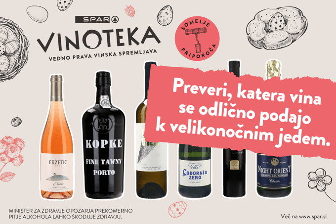 Brezalkoholna vina, ki se odlično podajo k velikonočnim jedem