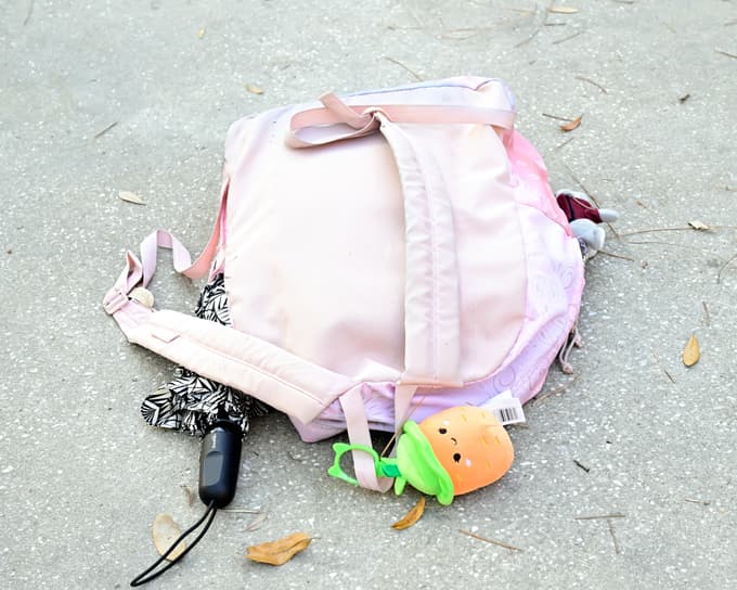 Nahrbtnik na prizorišču streljanja