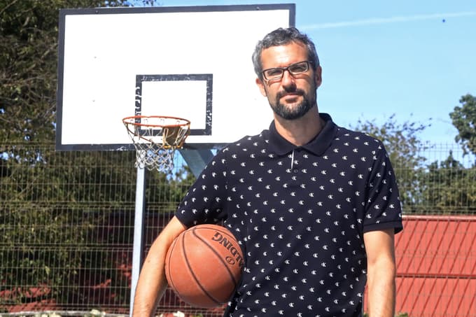 Miha Lovše je pobudnik mnogih košarkarskih akcij v mestu.