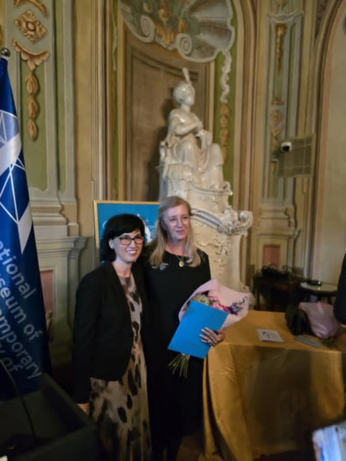 Mag. Mojca Šušek in Andreja Zver Dobaj, ravnateljica Srednje ekonomske šole in gimnazije Maribor 