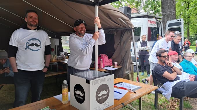 Prijavno mesto za tek oziroma hojo na prireditvi Krog življenja