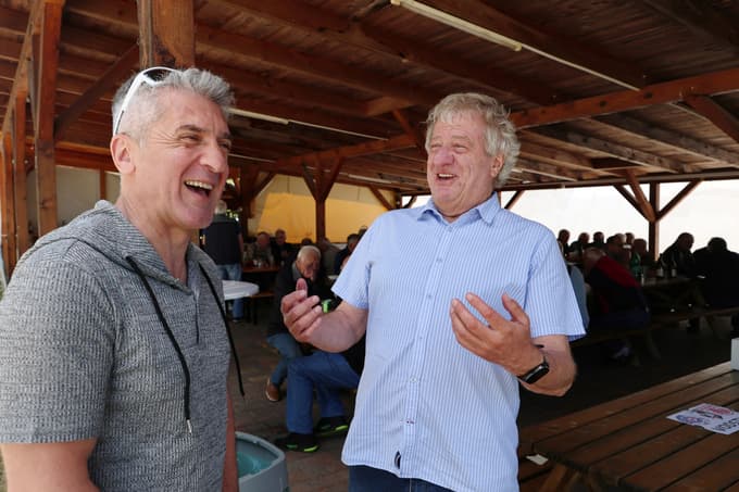 Nasmejana, Marinko Galič in Marjan Makari