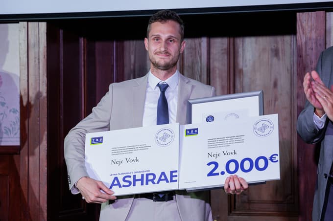 Na področju strojništva in energetike je priznanje prejel Nejc Vovk.