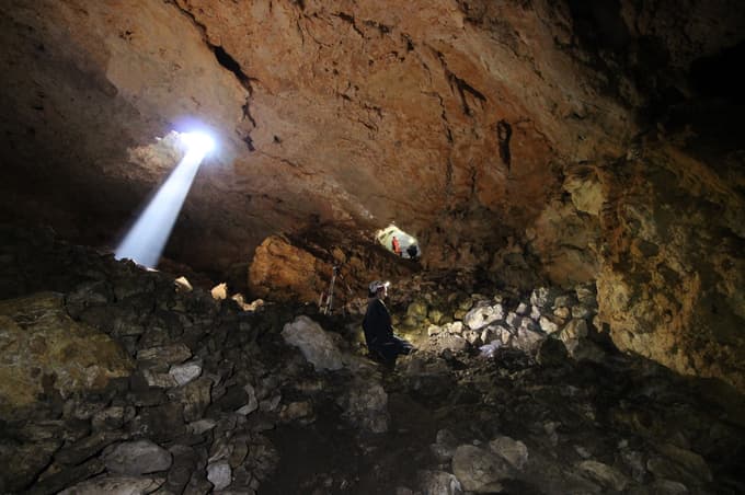 Odkrita jam na polotoku Pelješac