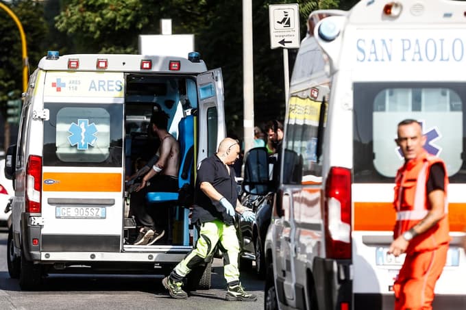 (FOTO) Okoli 30 poškodovanih: V Rimu eksplozija razdejala bencinsko črpalko