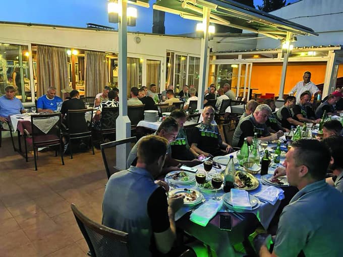 Skupna večerja veteranov Hajduka in Pohorja