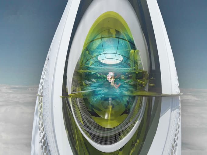 (FOTO) Ambiciozen projekt: Plavajoči hotel, ki se bo potopil, če se bo bližal cunami