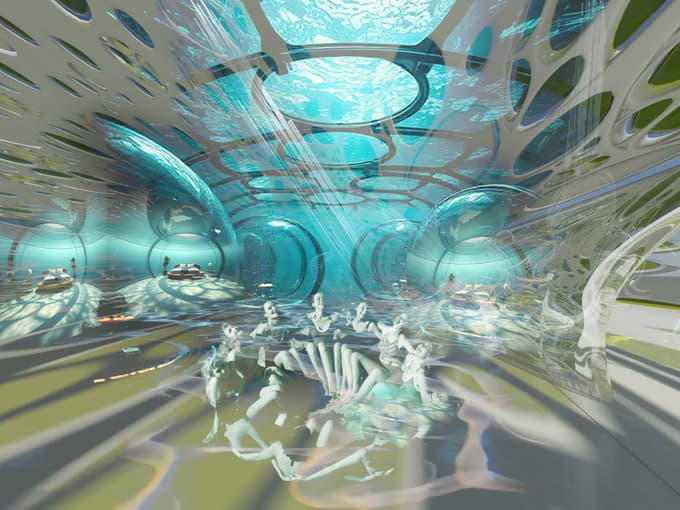 (FOTO) Ambiciozen projekt: Plavajoči hotel, ki se bo potopil, če se bo bližal cunami