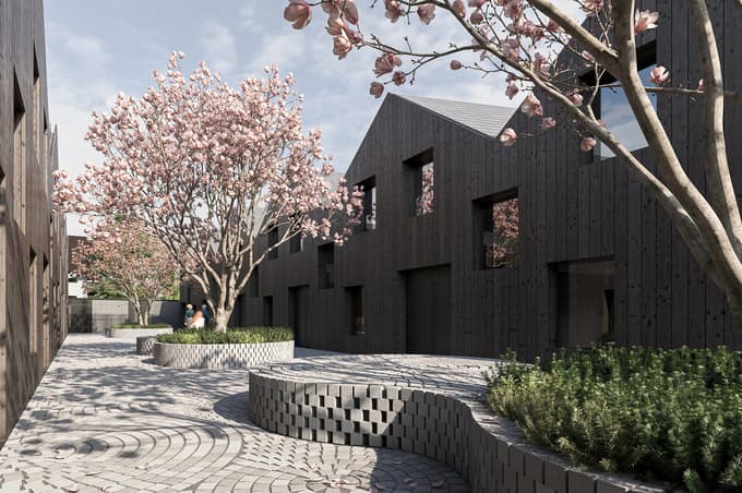 Nastaja prva slovenska soseska, grajena z naravnim masivnim lesenim sistemom iQwood