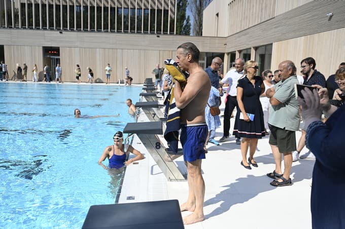 Robert Golob in Neža Klančar v Vevčah