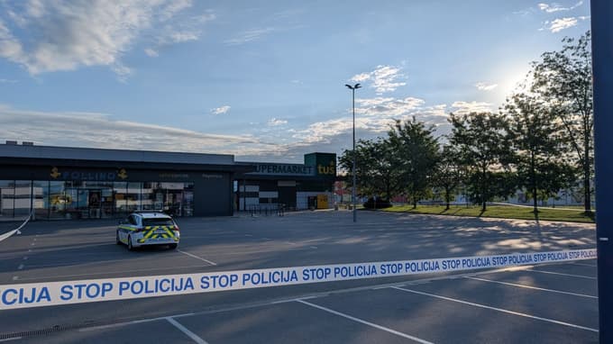 (FOTO) Nepridipravi na Pobrežju razstrelili bankomat, nameščen ob vhodu v trgovski center