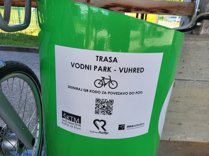 Nomagova mestna e-kolesa na trasi Vodni park Radlje-Vuhred.