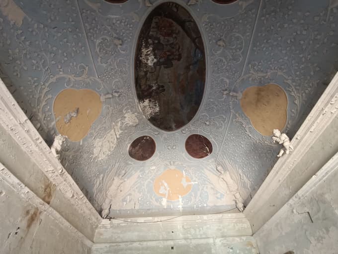 Strop v viteški dvorani dvorca Jelšingrad