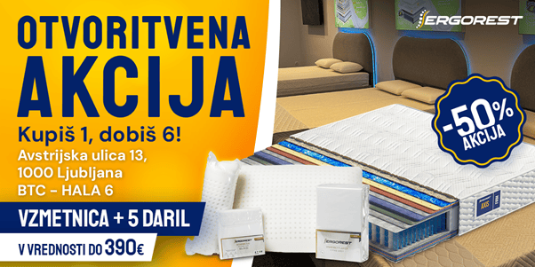 Ergorest v Sloveniji: nov spalni center v BTC-ju