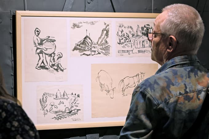 (FOTO) Na ogled razstava del znamenitega športnika in slikarja Josipa Primožiča - Toša