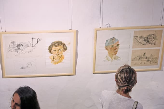 (FOTO) Na ogled razstava del znamenitega športnika in slikarja Josipa Primožiča - Toša