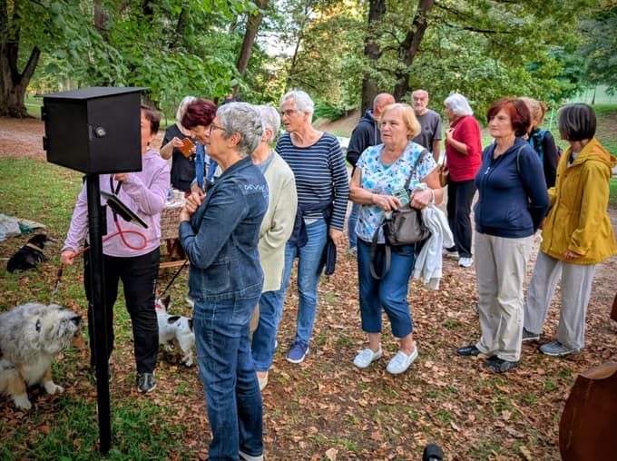 Vedran Ružić, odprtje v parku v Galeriji Frida