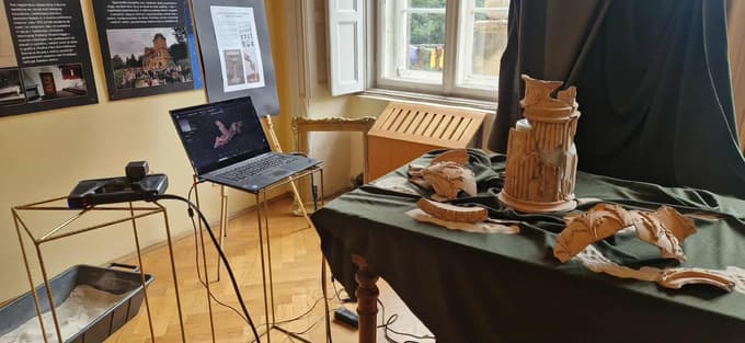 V času Dnevov evropske kulturne dediščine so na dvorcu Gutenbuchel potekale kamnoseške delavnice.