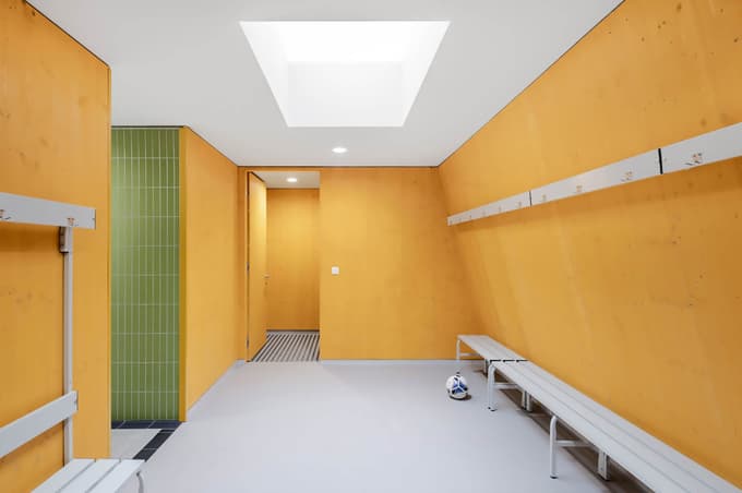 Notranjost paviljona.