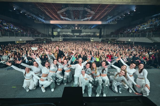 (FOTO) Zabava za zgodovino: Na Popstars šovu v Dvorani Tabor je "čagala" tudi mama Luke Dončića