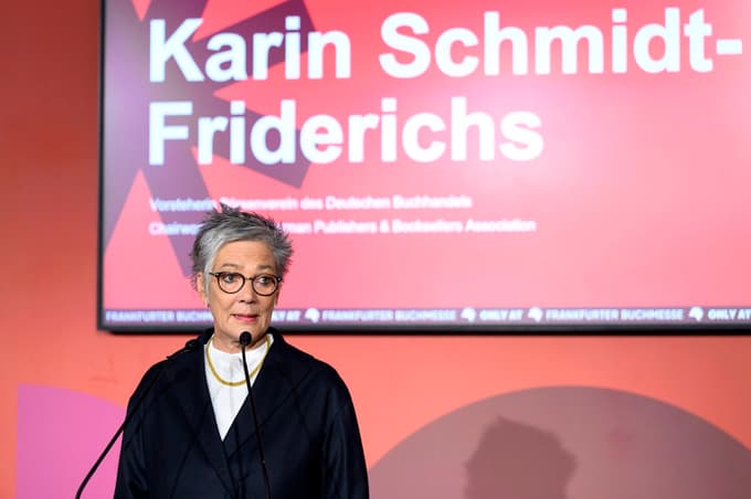 Predsednica Združenja nemških založnikov in knjigarn Karin Schmidt-Friderichs: "Frankfurtski knjižni sejem je lahko tudi načrt za pravično sobivanje med ljudmi."
