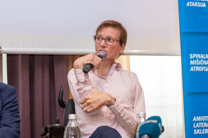 Mateja Toman, predsednica Društva distrofikov Slovenije. 