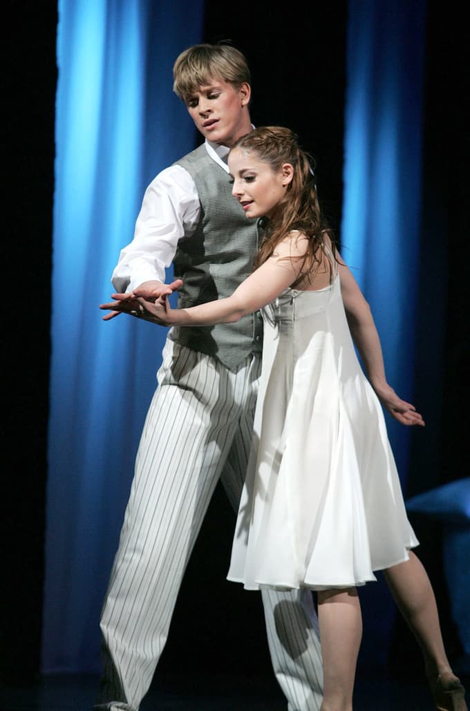 Balet Romeo in Julija - Ana Klašnja (Julija) in Lukas Zuschlag (Romeo).