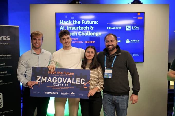 Ekipa SnapClaim AI, ki jo sestavljajo Domen Zupančič, Sara Atanasova in Vid Kališnik, je razvila rešitev, ki uporabniku poenostavi in avtomatizira celoten proces prijave škode.