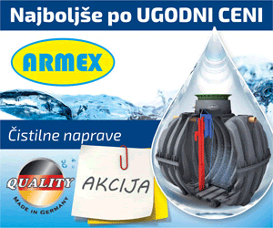 Čistilne naprave in zbiranje deževnice. ARMEX.