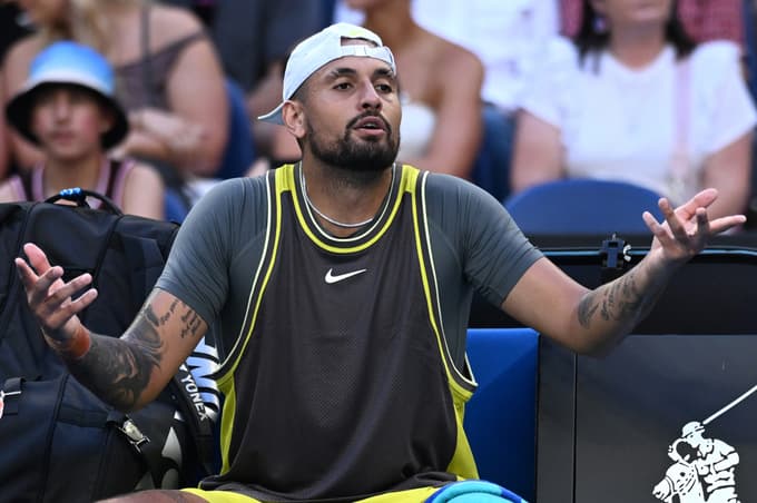 Četrta teniška "bitka spolov": Arina Sabalenka - Nick Kyrgios, december 2025, Dubaj