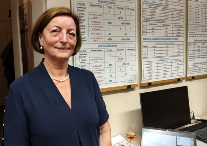 Kasilda Bedenk, ustanoviteljica in vodja slovenske jezikovne šole v Gradcu. 7. novembra 2025