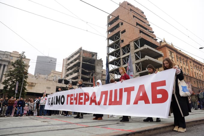 Hotel je nameraval Kushner postaviti na ruševinah v Natovem bombardiranju porušenega generalštaba. 