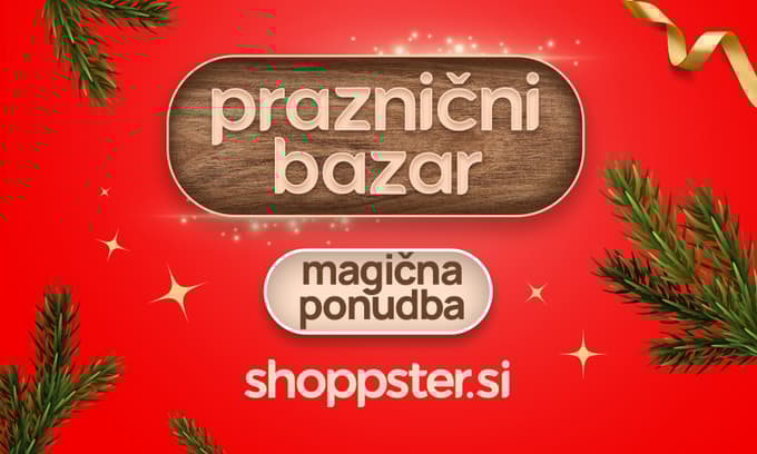Praznični bazar na shoppster.si, kjer najdeš darila za božič na enem mestu