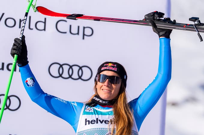 Zmagala je Sofia Goggia. 